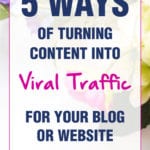 5 Ways of Turning Content Into Viral Traffic For Your Blog or Website