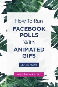 How To Run FACEBOOK POLLS With ANIMATED GIFS