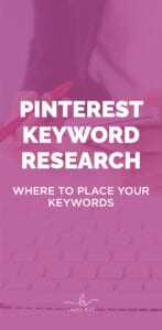PINTEREST KEYWORD RESEARCH | Where To Place Your Keywords