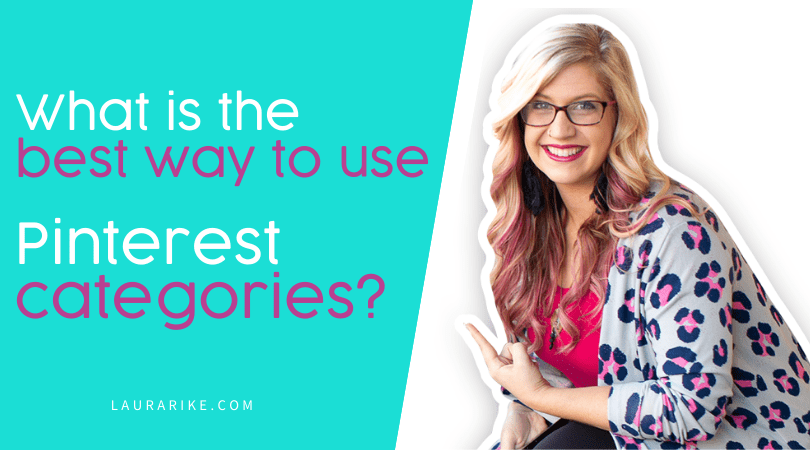 What is the best way to use Pinterest categories?