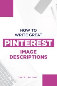 How to write great pinterest image descriptions