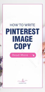 How To Write PINTEREST IMAGE COPY