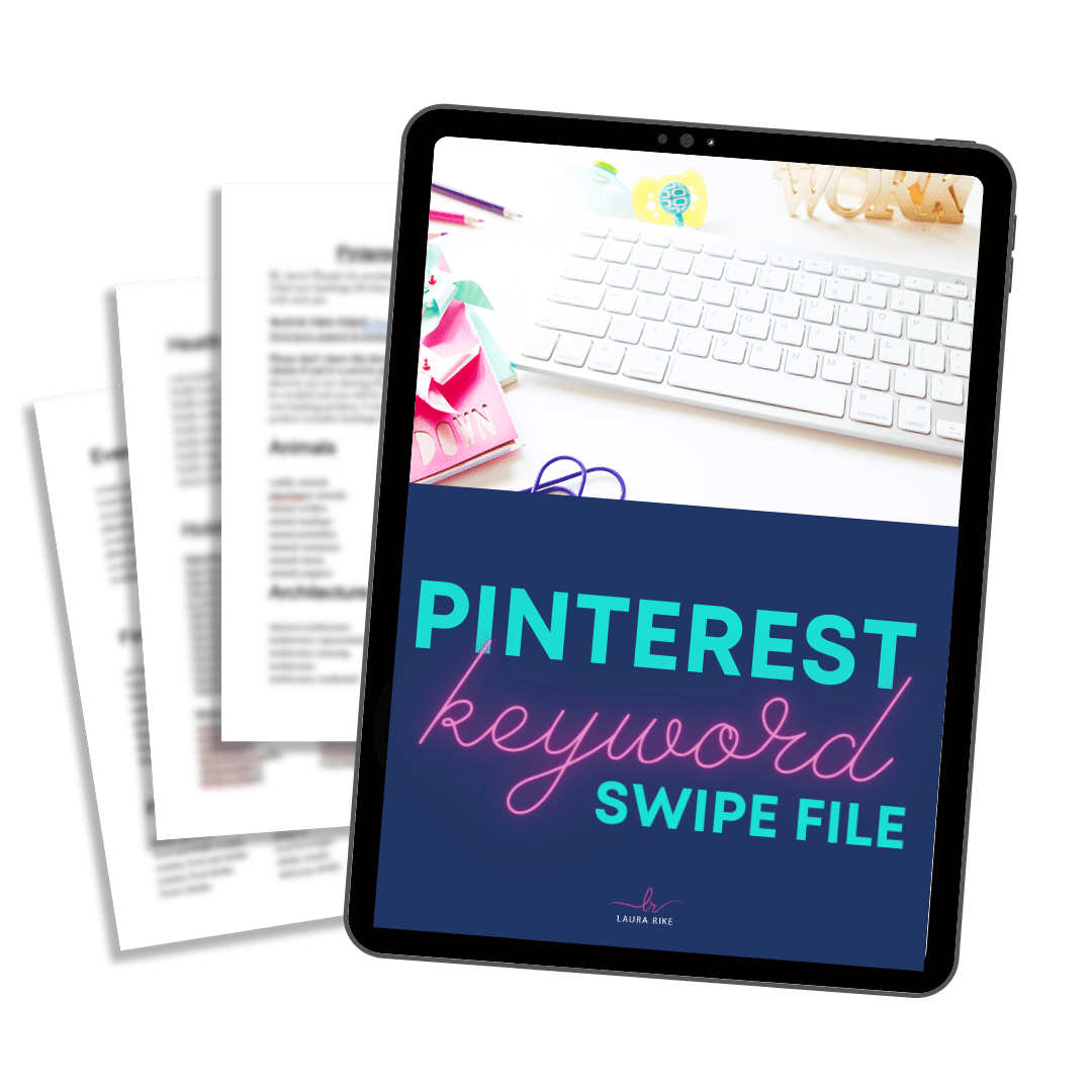 Pinterest keyword research - download swipe file of pinterest trending keywords