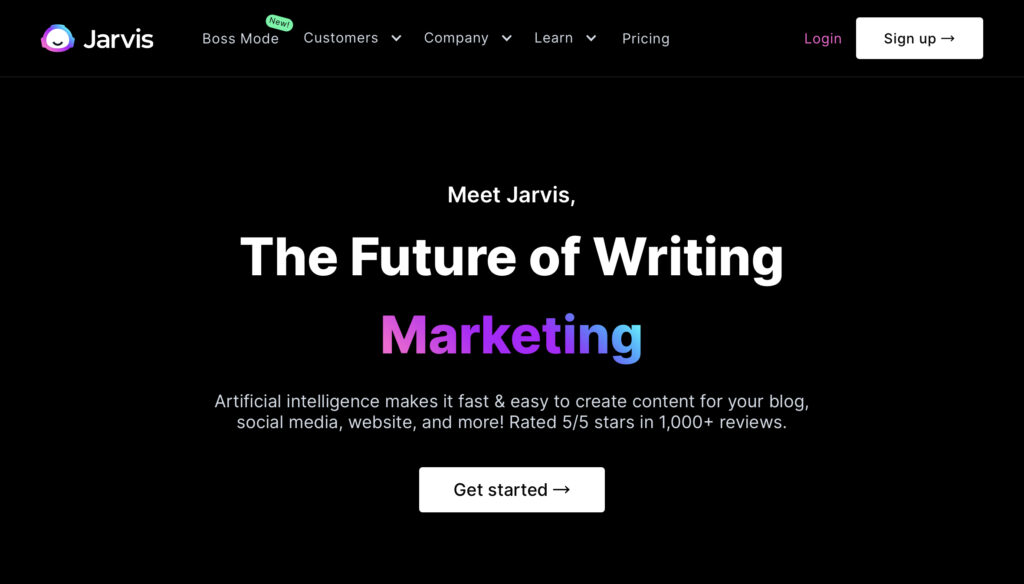 The future of writing with jarvis an ai tool