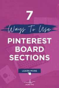 What are pinterest sections and how do you add them?