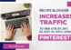 Recipe blogger increases traffic to her site by 26% in just 30 days using Pinterest!