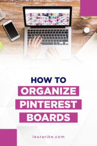 How to organize pinterest boards