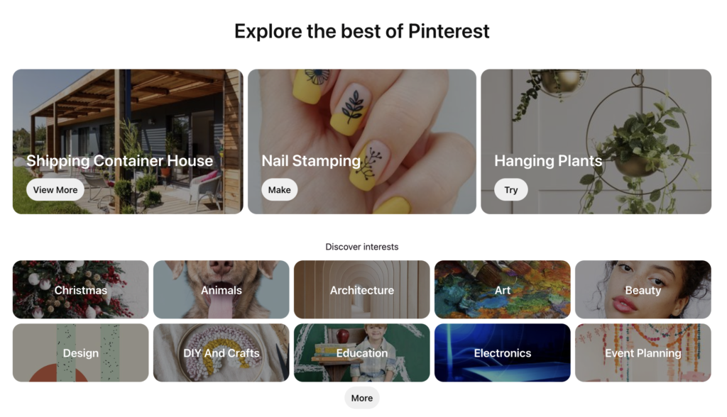 Trending pinterest searches right now