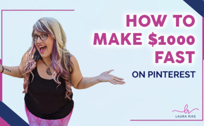 how to make $1000 fast on Pinterest