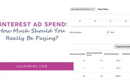 Pinterest ad spend how much should you really be paying | laura rike Pinterest ad spend how much should you really be paying